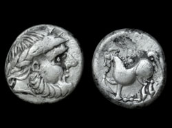 Danube Celts, AR Tetradrachm, Sirmium, 2nd Cent BC Sold!